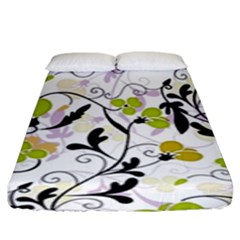 Floral Pattern Fitted Sheet (king Size)