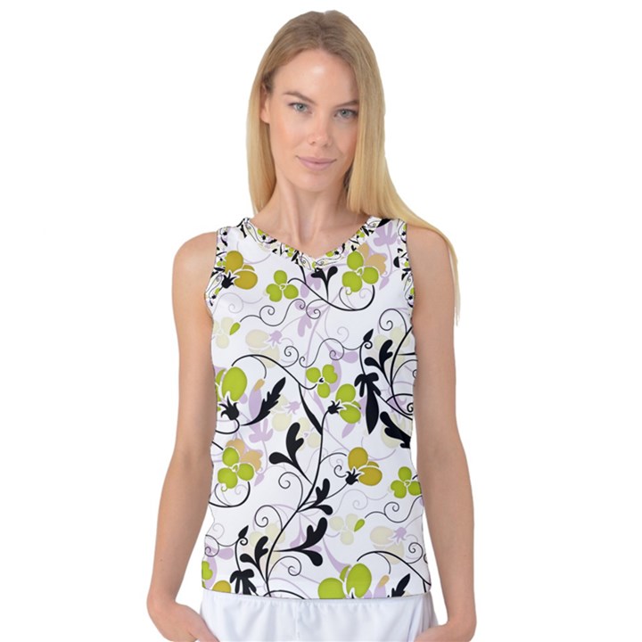 Floral pattern Women s Basketball Tank Top