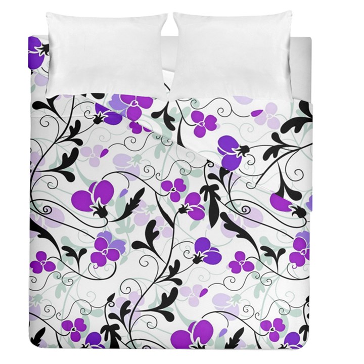 Floral pattern Duvet Cover Double Side (Queen Size)