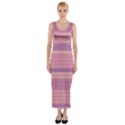 Pattern Fitted Maxi Dress View1