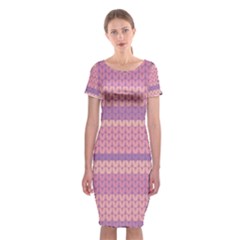 Pattern Classic Short Sleeve Midi Dress