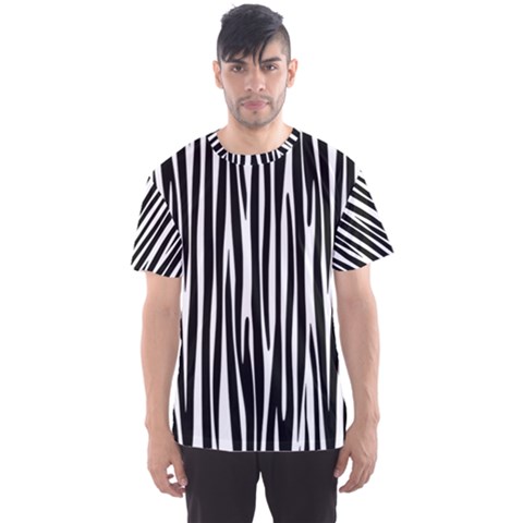 Zebra Pattern Men s Sport Mesh Tee by Valentinaart