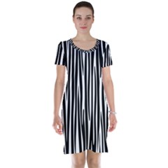 Zebra Pattern Short Sleeve Nightdress by Valentinaart