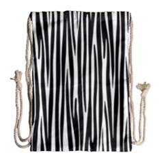 Zebra Pattern Drawstring Bag (large)