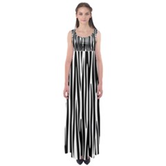 Zebra Pattern Empire Waist Maxi Dress