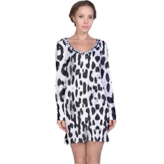 Animal Print Long Sleeve Nightdress by Valentinaart