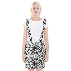 Animal Print Suspender Skirt