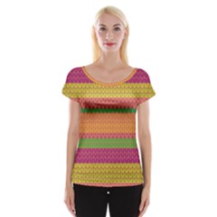 Pattern Women s Cap Sleeve Top