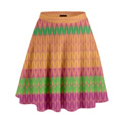 Pattern High Waist Skirt