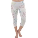 Flower Background Nature Floral Capri Yoga Leggings View1