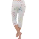 Flower Background Nature Floral Capri Yoga Leggings View4