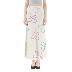 Flower Background Nature Floral Maxi Skirts by Simbadda