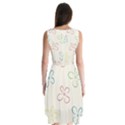 Flower Background Nature Floral Sleeveless Chiffon Dress   View2