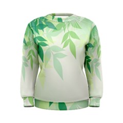 Spring Leaves Nature Light Women s Sweatshirt by Simbadda