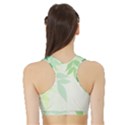 Spring Leaves Nature Light Sports Bra with Border View2