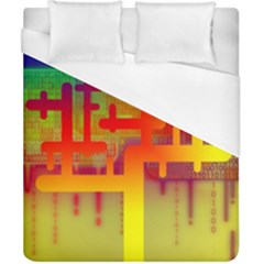 Binary Binary Code Binary System Duvet Cover (california King Size)