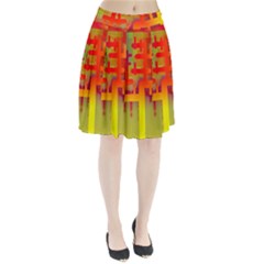 Binary Binary Code Binary System Pleated Skirt