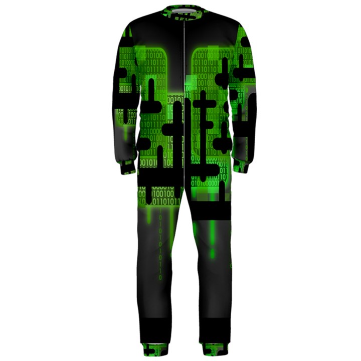 Binary Binary Code Binary System OnePiece Jumpsuit (Men) 