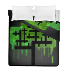 Binary Binary Code Binary System Duvet Cover Double Side (full/ Double Size)