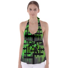 Binary Binary Code Binary System Babydoll Tankini Top by Simbadda