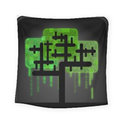 Binary Binary Code Binary System Square Tapestry (small) by Simbadda