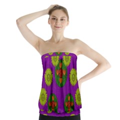 Buddha Blessings Fantasy Strapless Top by pepitasart