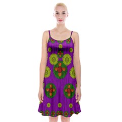 Buddha Blessings Fantasy Spaghetti Strap Velvet Dress by pepitasart