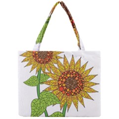 Sunflowers Flower Bloom Nature Mini Tote Bag