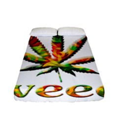 Marijuana Leaf Bright Graphic Fitted Sheet (full/ Double Size)