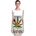 Marijuana Leaf Bright Graphic Classic Sleeveless Midi Dress View1