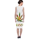 Marijuana Leaf Bright Graphic Classic Sleeveless Midi Dress View2