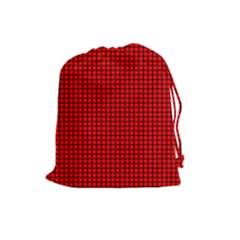 Red And Black Drawstring Pouches (large) 