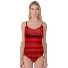 Red And Black Camisole Leotard 