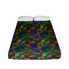 Pattern Abstract Paisley Swirls Fitted Sheet (full/ Double Size)