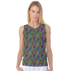 Pattern Abstract Paisley Swirls Women s Basketball Tank Top by Simbadda