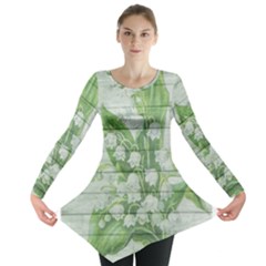 On Wood May Lily Of The Valley Long Sleeve Tunic 