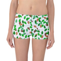 Leaves True Leaves Autumn Green Boyleg Bikini Bottoms