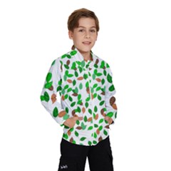 Leaves True Leaves Autumn Green Wind Breaker (kids)