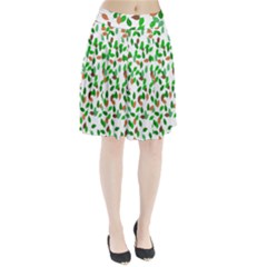 Leaves True Leaves Autumn Green Pleated Skirt by Simbadda