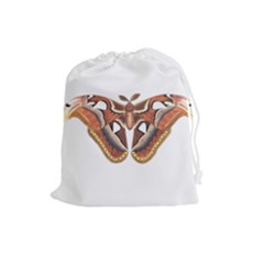 Butterfly Animal Insect Isolated Drawstring Pouches (large)  by Simbadda