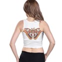 Butterfly Animal Insect Isolated Racer Back Crop Top View2