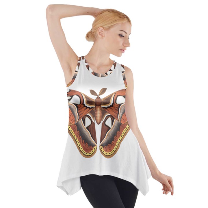 Butterfly Animal Insect Isolated Side Drop Tank Tunic