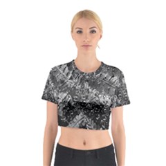 Fern Raindrops Spiderweb Cobweb Cotton Crop Top