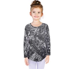 Fern Raindrops Spiderweb Cobweb Kids  Long Sleeve Tee