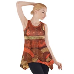 Works From The Local Side Drop Tank Tunic by Simbadda