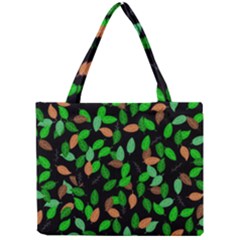 Leaves True Leaves Autumn Green Mini Tote Bag by Simbadda