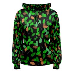 Leaves True Leaves Autumn Green Women s Pullover Hoodie by Simbadda