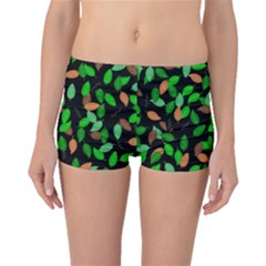 Leaves True Leaves Autumn Green Boyleg Bikini Bottoms by Simbadda