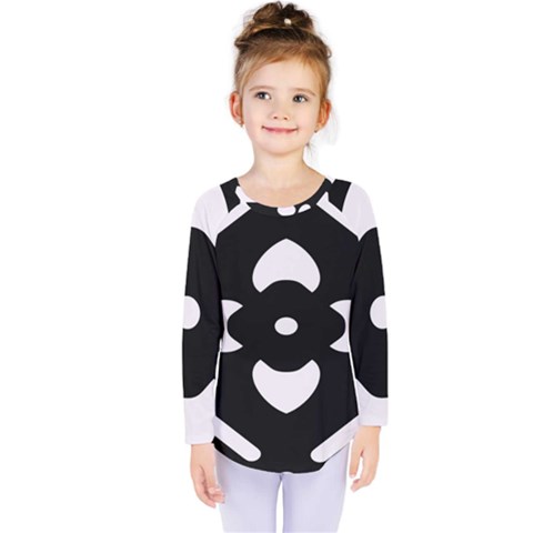 Pattern Background Kids  Long Sleeve Tee by Simbadda