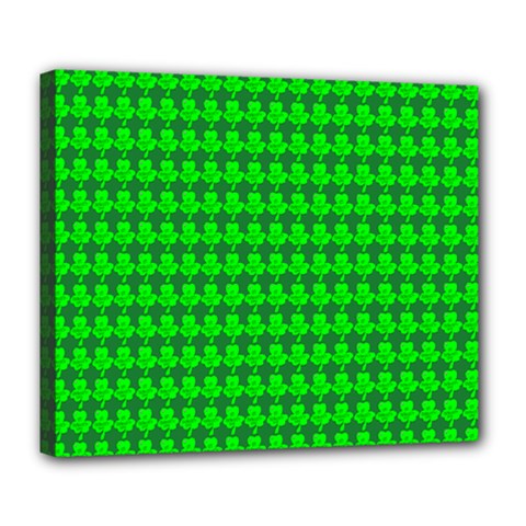 St  Patricks Day Green Deluxe Canvas 24  X 20   by PhotoNOLA